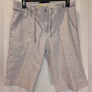 Weatherproof Size 6 Striped Drawstring Shorts Lightweight Casual Beach Summer